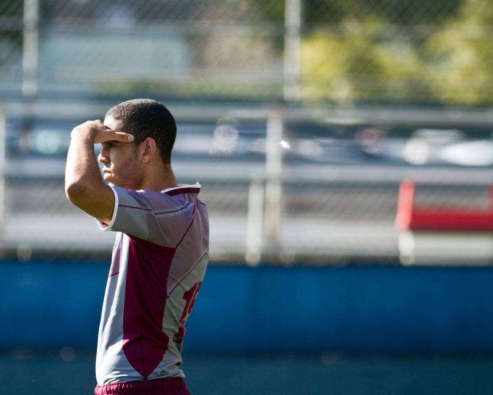 LMU club sport Rugby team on the field.