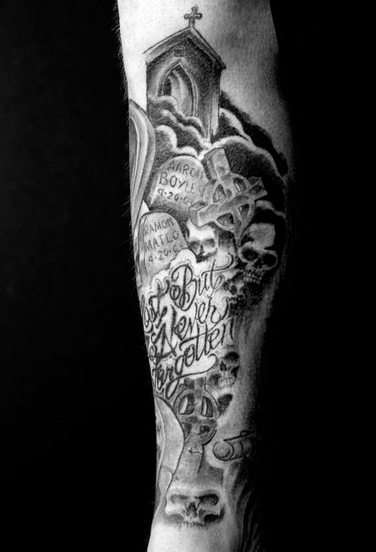 Intricate Leg Tattoo