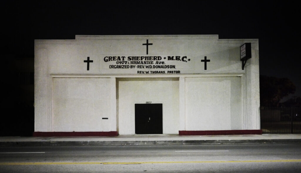 Los Angeles storefront church Great Shepherd M.B.C.